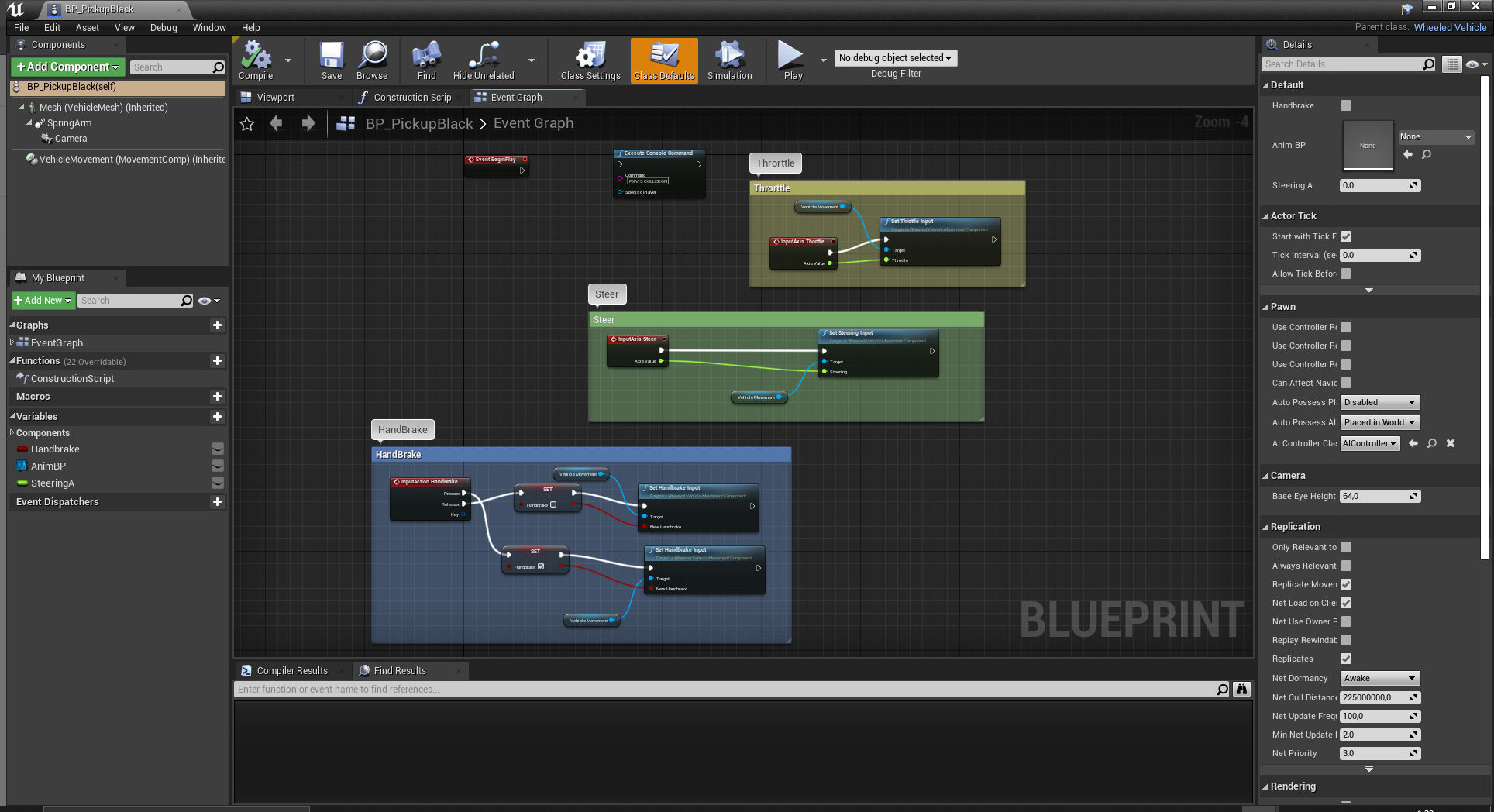 UE4 Pickup Truck Pack Vehicle Car Low-poly 3D model_7