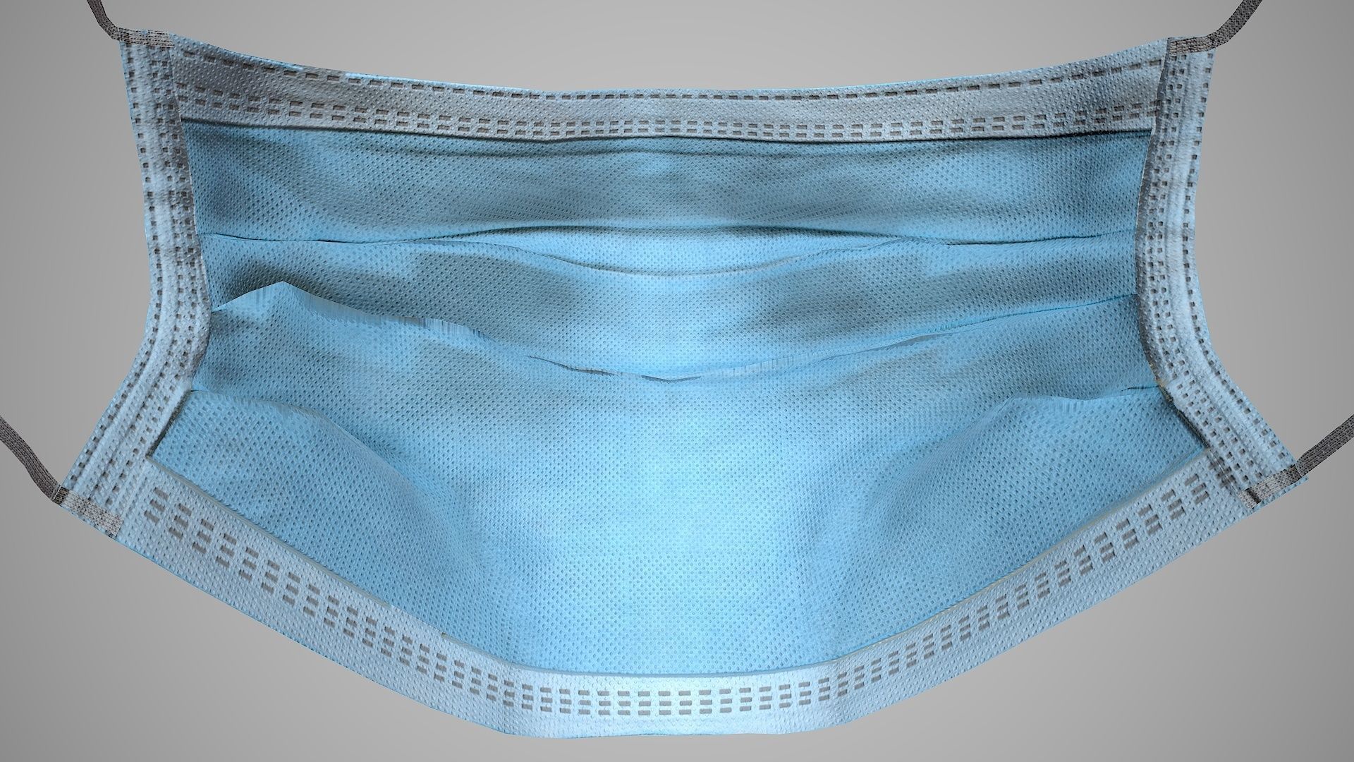 Surgical Face Mask Low-poly 3D model_11