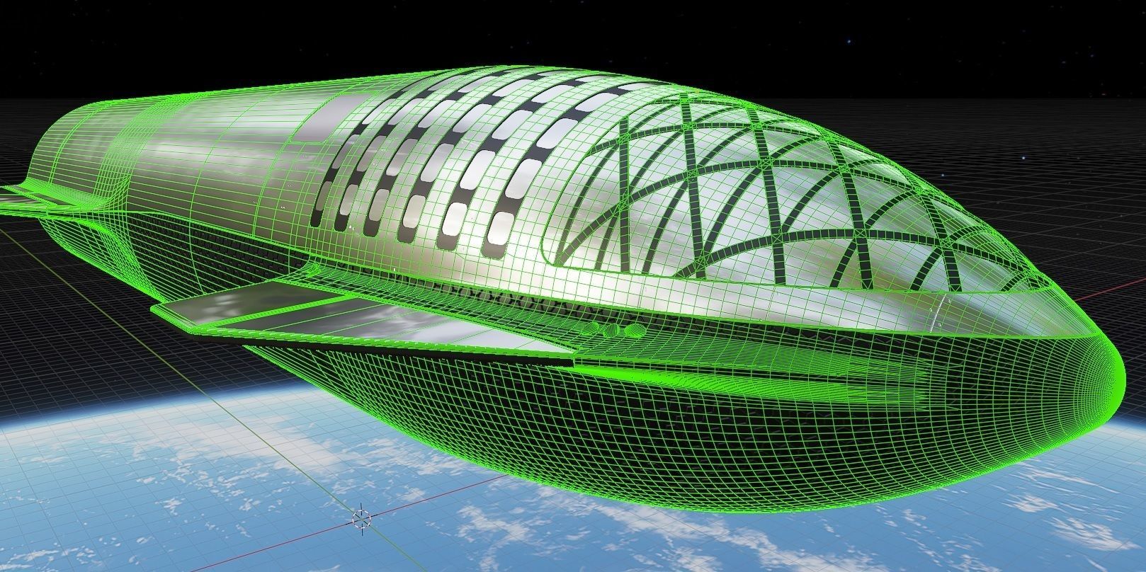 SpaceX Starship Crew Cargo and Tanker version 3D model_14