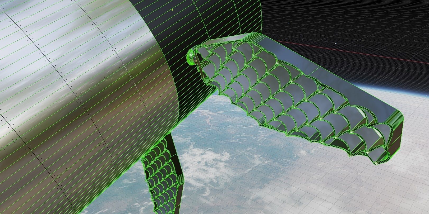 SpaceX Starship Crew Cargo and Tanker version 3D model_17