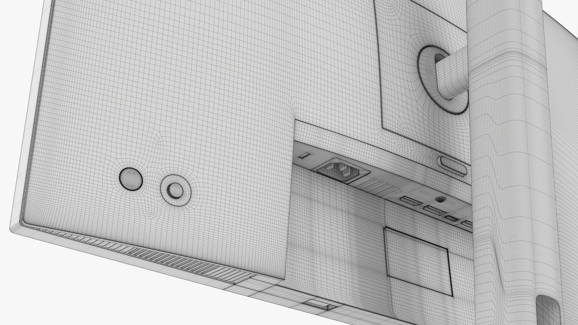 LCD monitor 24-inch 3D model_15