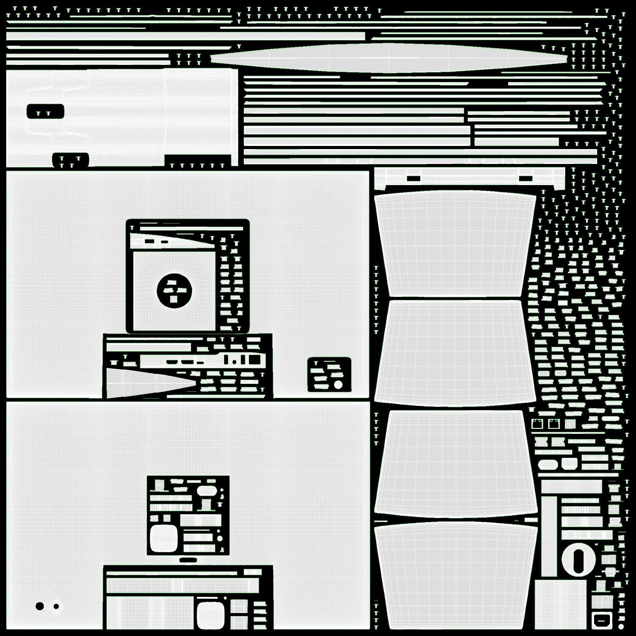 LCD monitor 24-inch 3D model_23