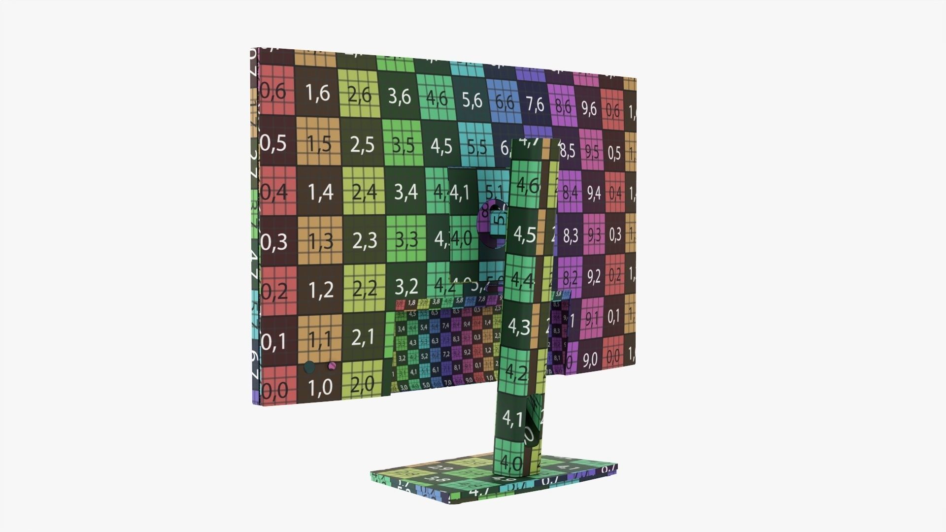 Dell Ultra Sharp LCD 24 inch monitor 3D model_19