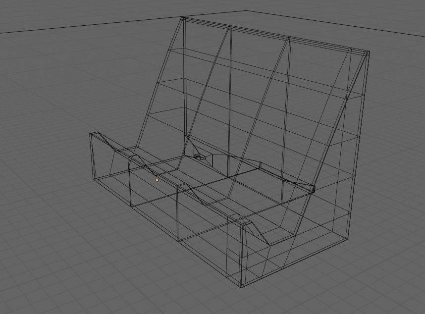 smartphone stand with wireless charging funktion Low-poly 3D model_1