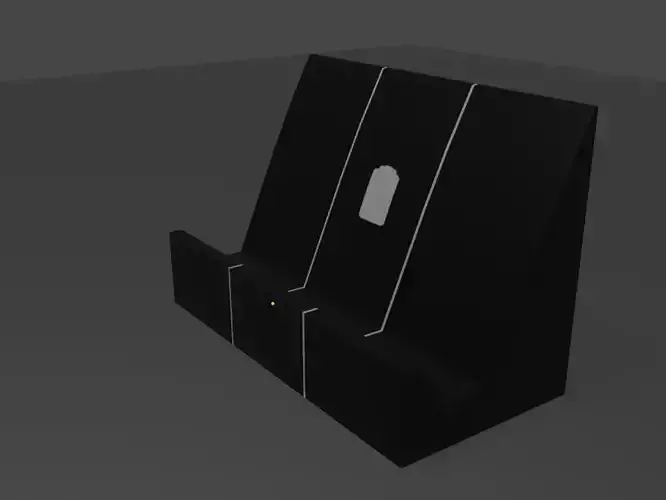 smartphone stand with wireless charging funktion Low-poly 3D model