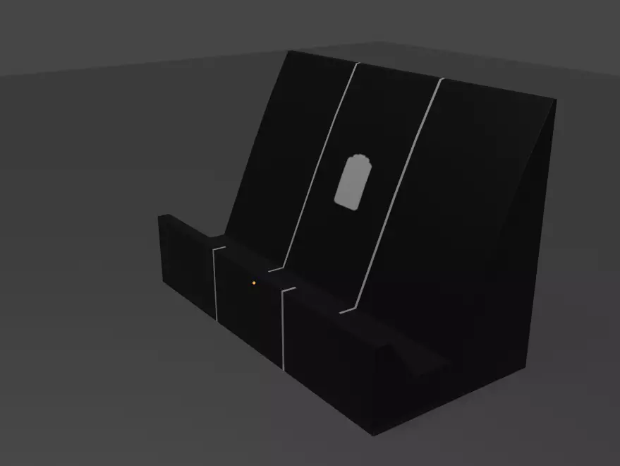 smartphone stand with wireless charging funktion Low-poly 3D model_0