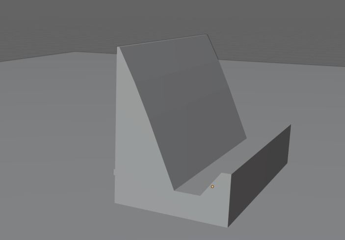smartphone stand with wireless charging funktion Low-poly 3D model_3