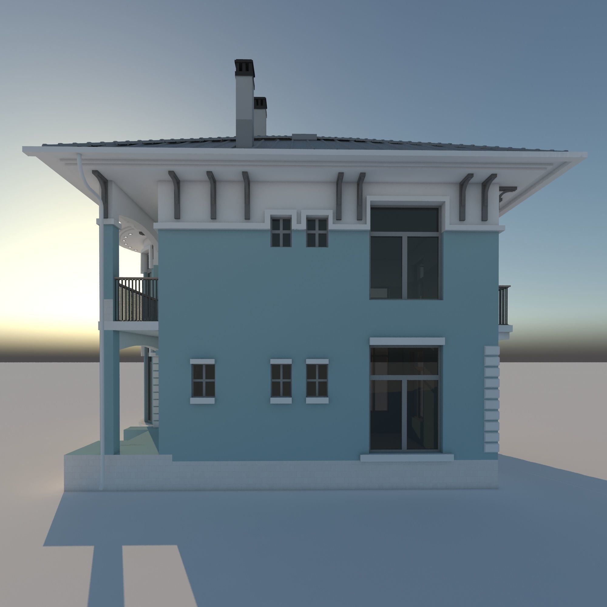 Family House 3D model_11