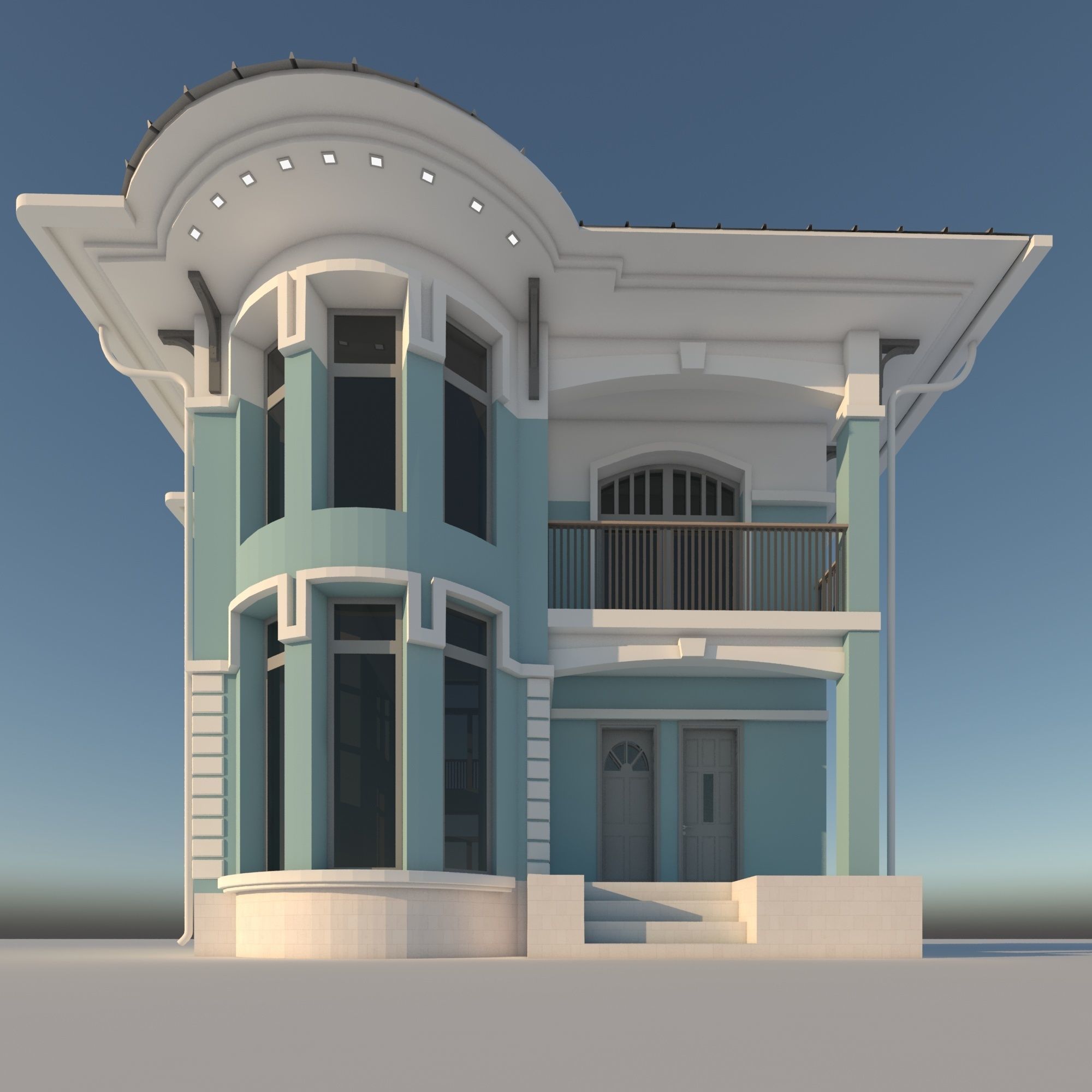 Family House 3D model_2