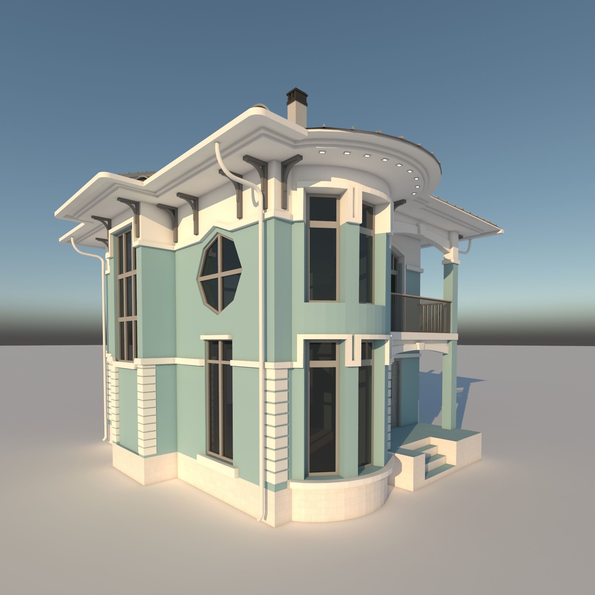 Family House 3D model_3