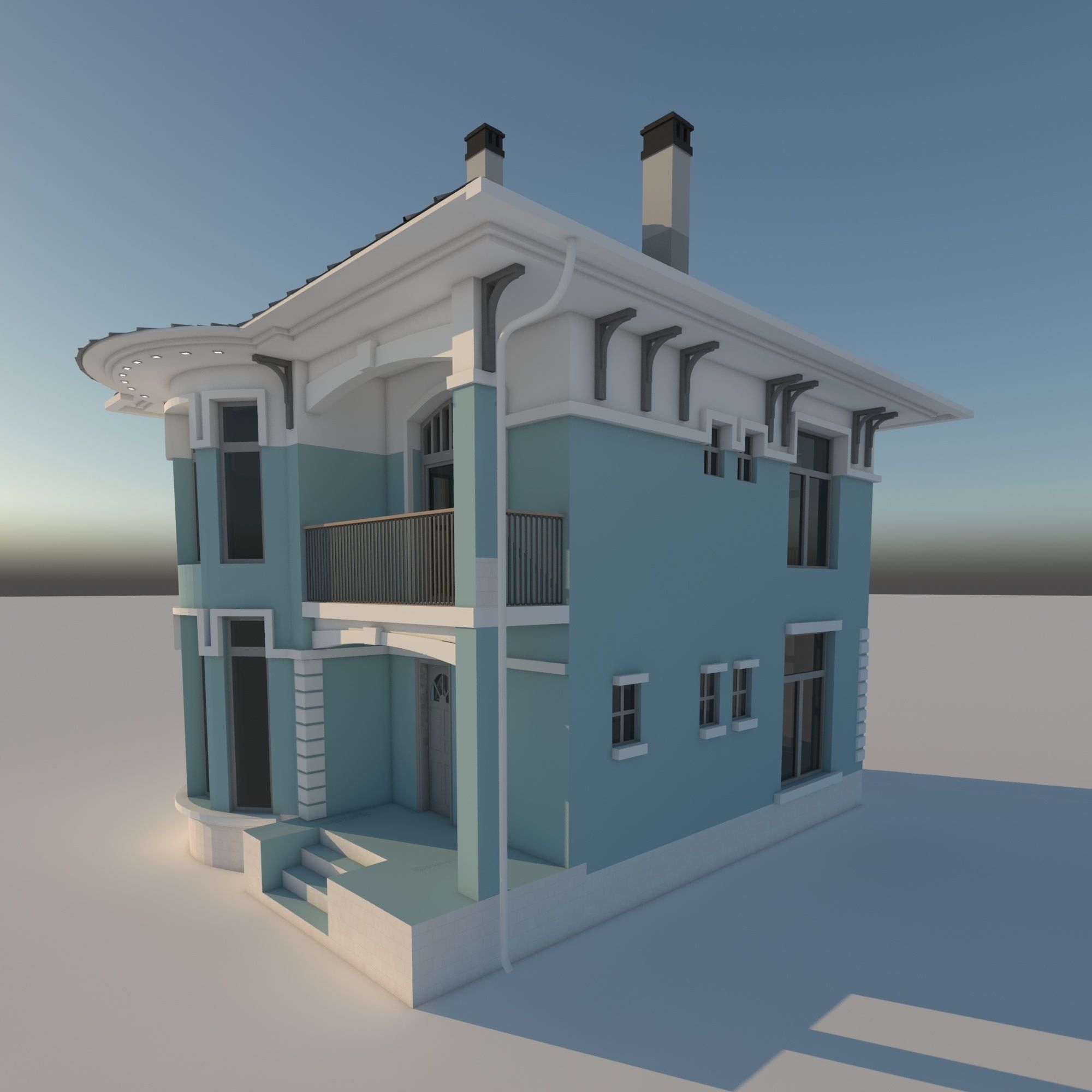 Family House 3D model_12