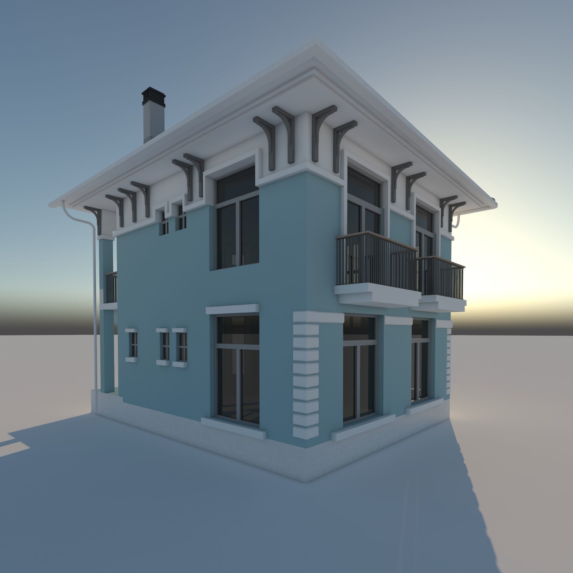 Family House 3D model_10
