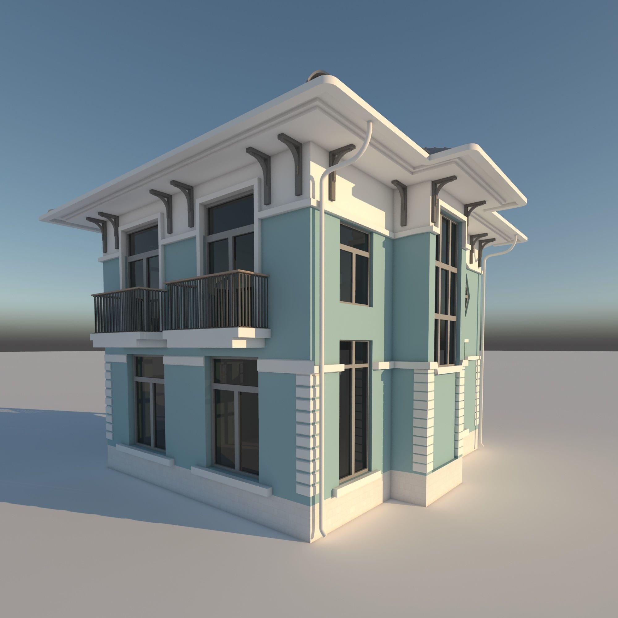Family House 3D model_8