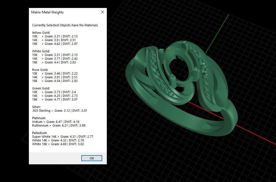 Women ring with gems 3dm stl 3D print model_8