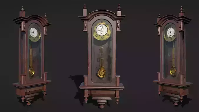 3d Model and 3D Grandfather Clock model