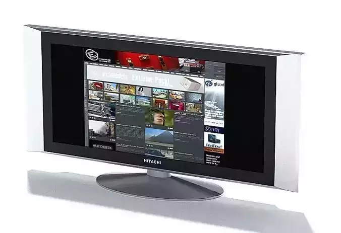 Hitachi Widescreen Television 3D model