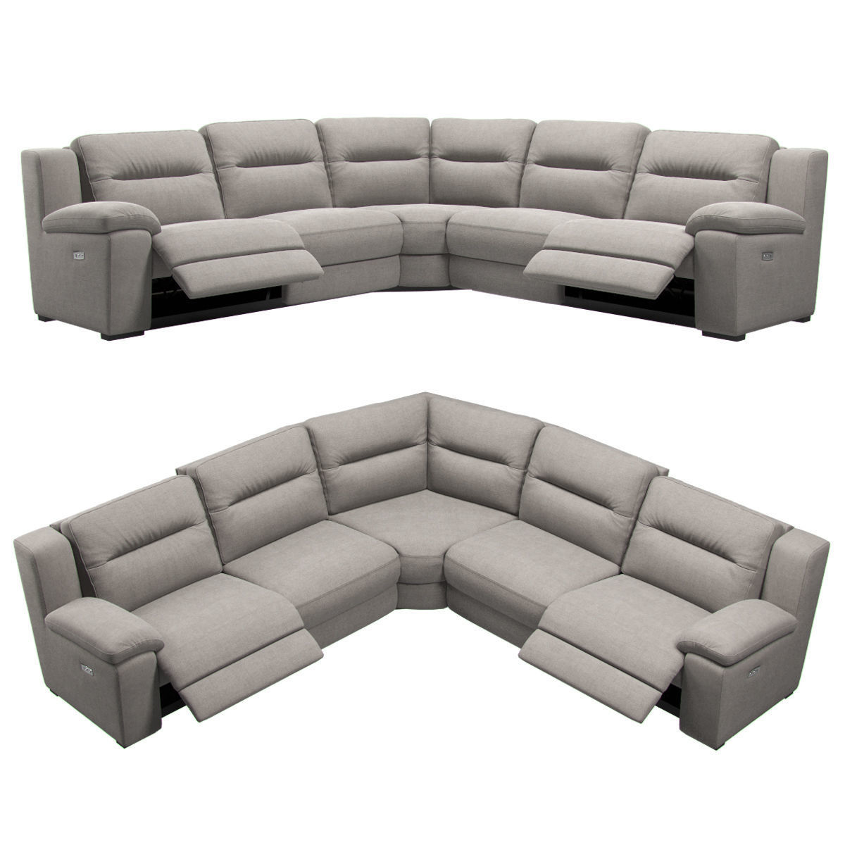 Sectional Recliner Sofa 3D model_1