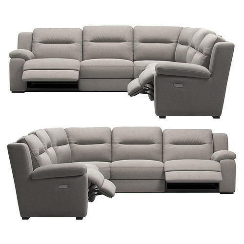 Sectional Recliner Sofa 3D model