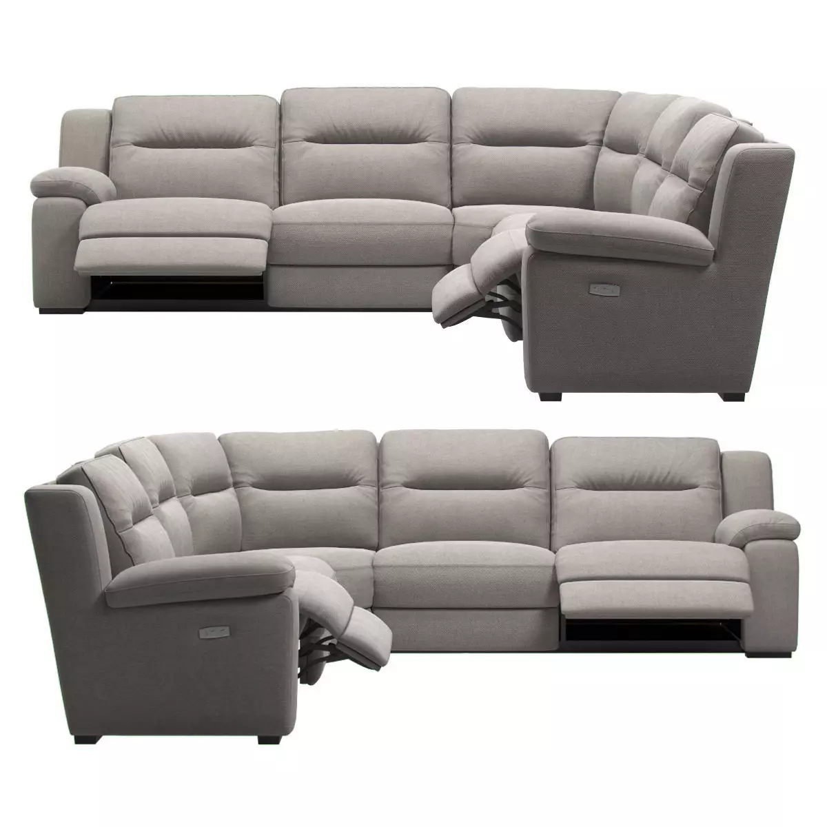 Sectional Recliner Sofa 3D model_0