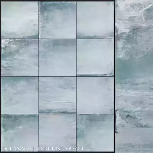 Yurtbay Seramik Ocean Wall Turquise 600x600 3D model