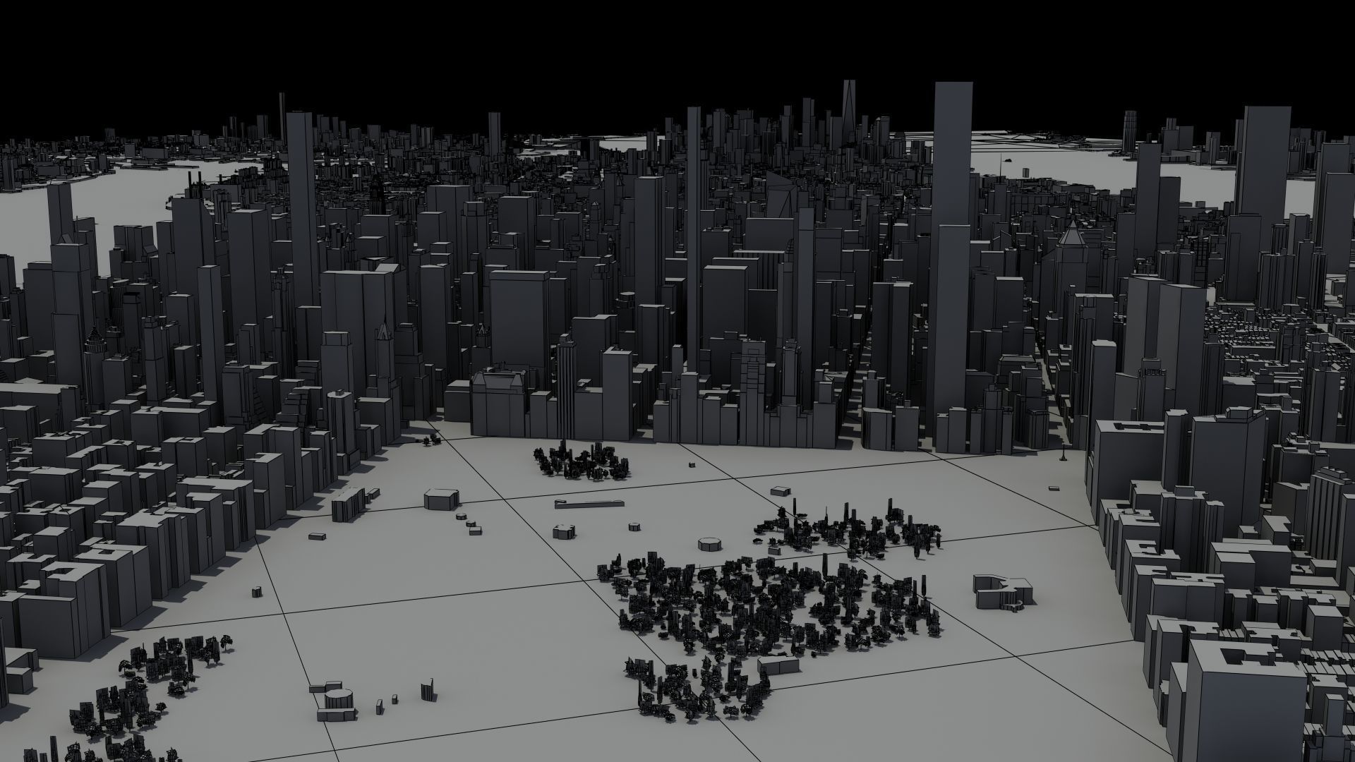New York City Night 3D model_33