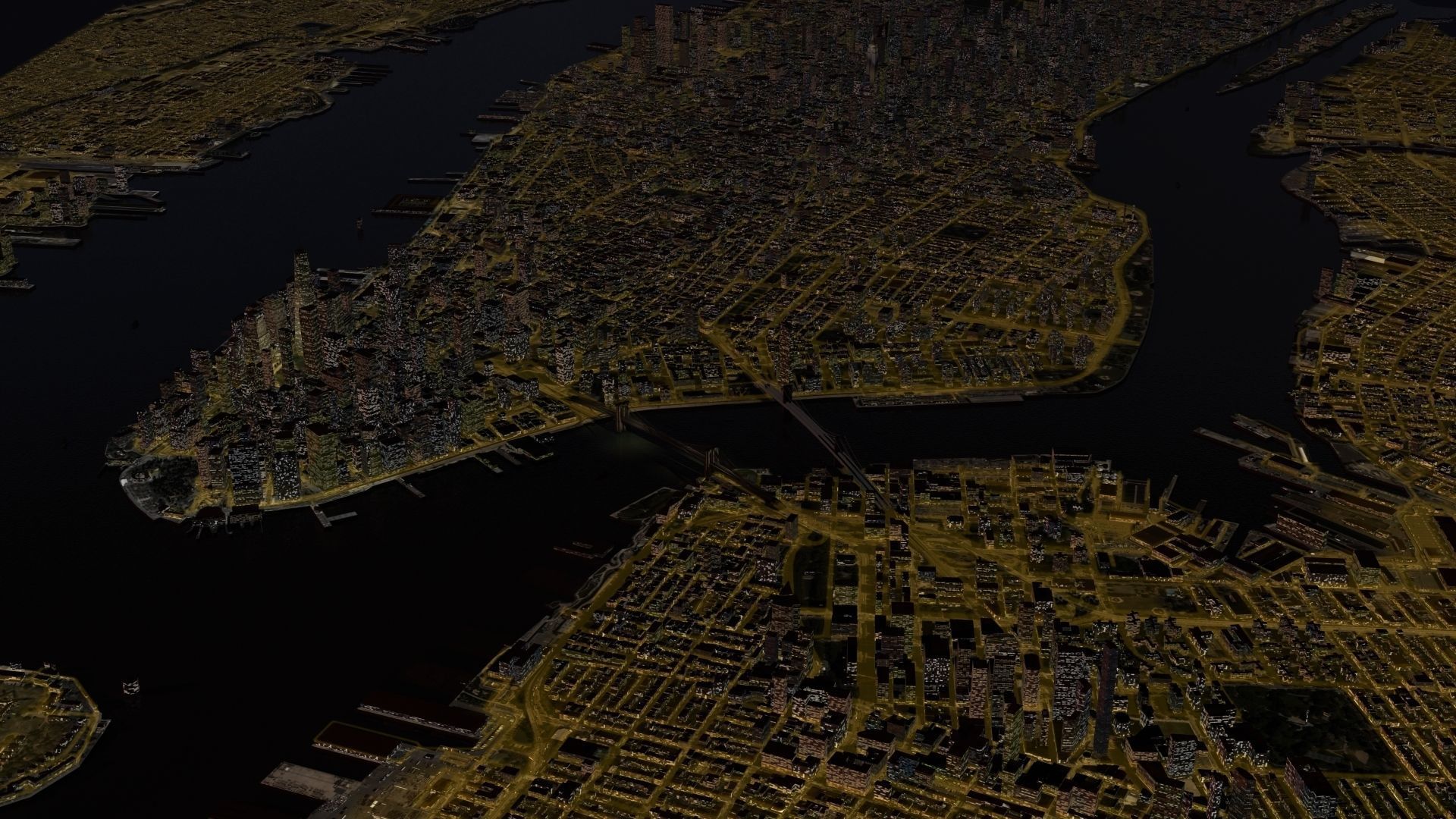 New York City Night 3D model_4