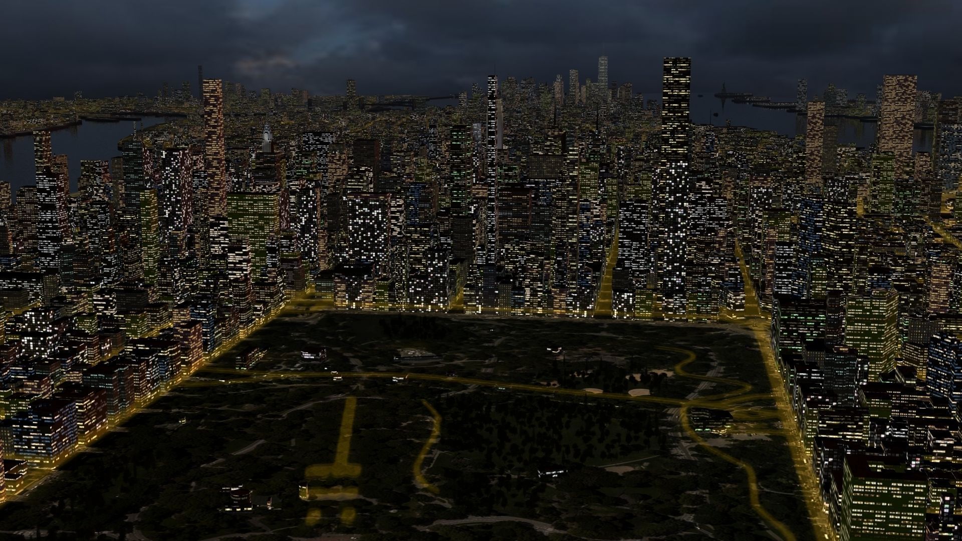 New York City Night 3D model_13
