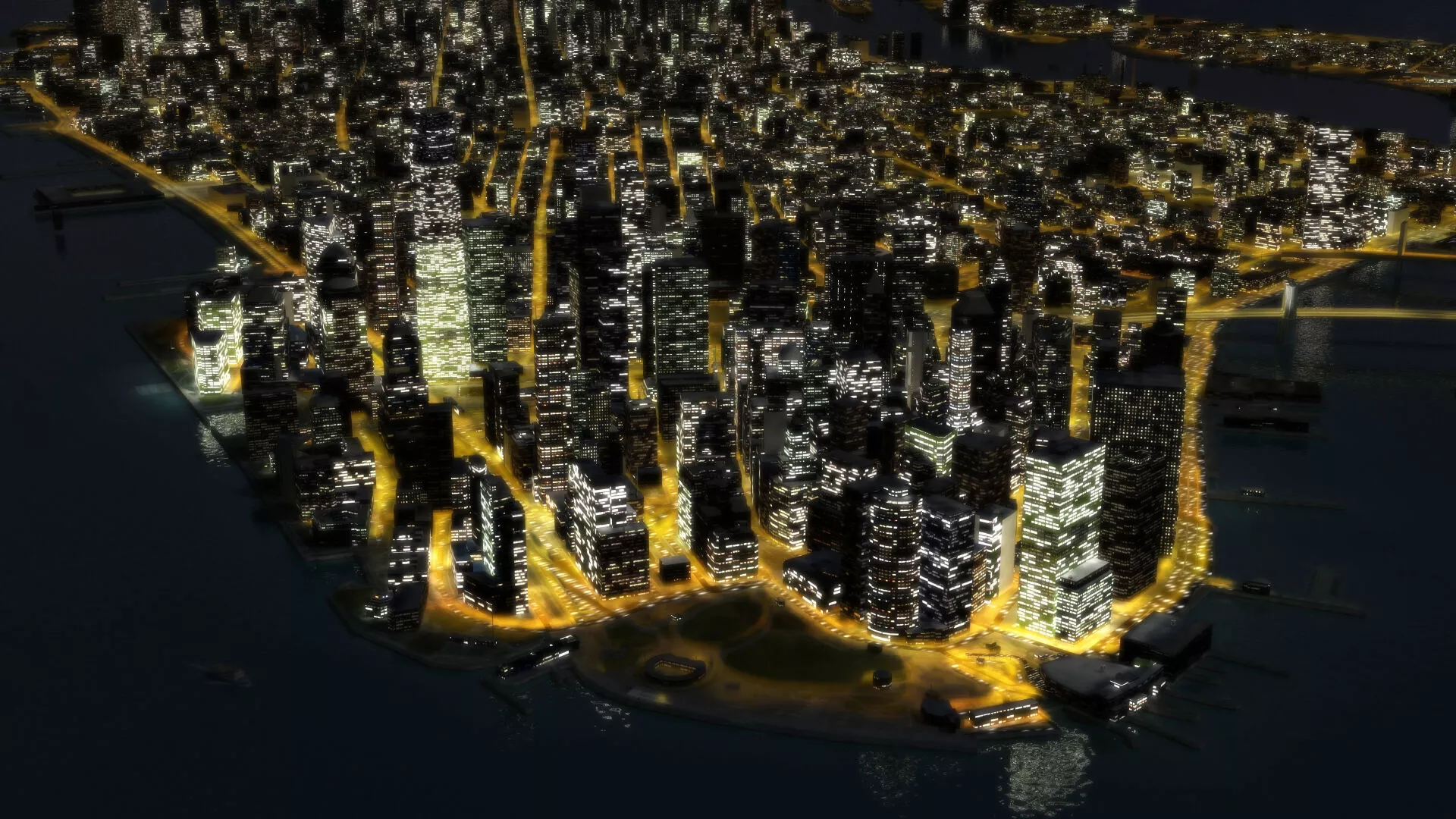 New York City Night 3D model