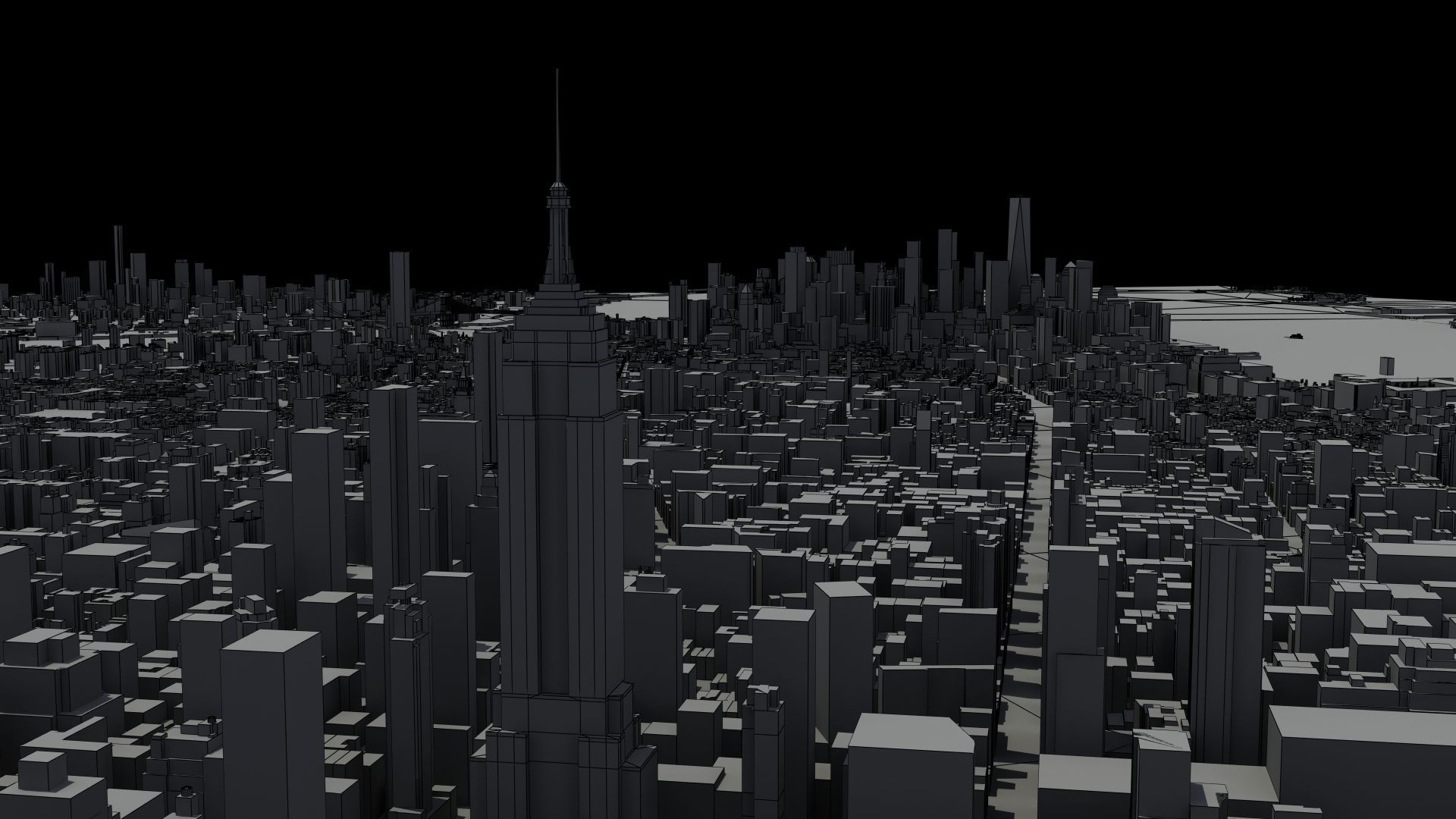 New York City Night 3D model_26