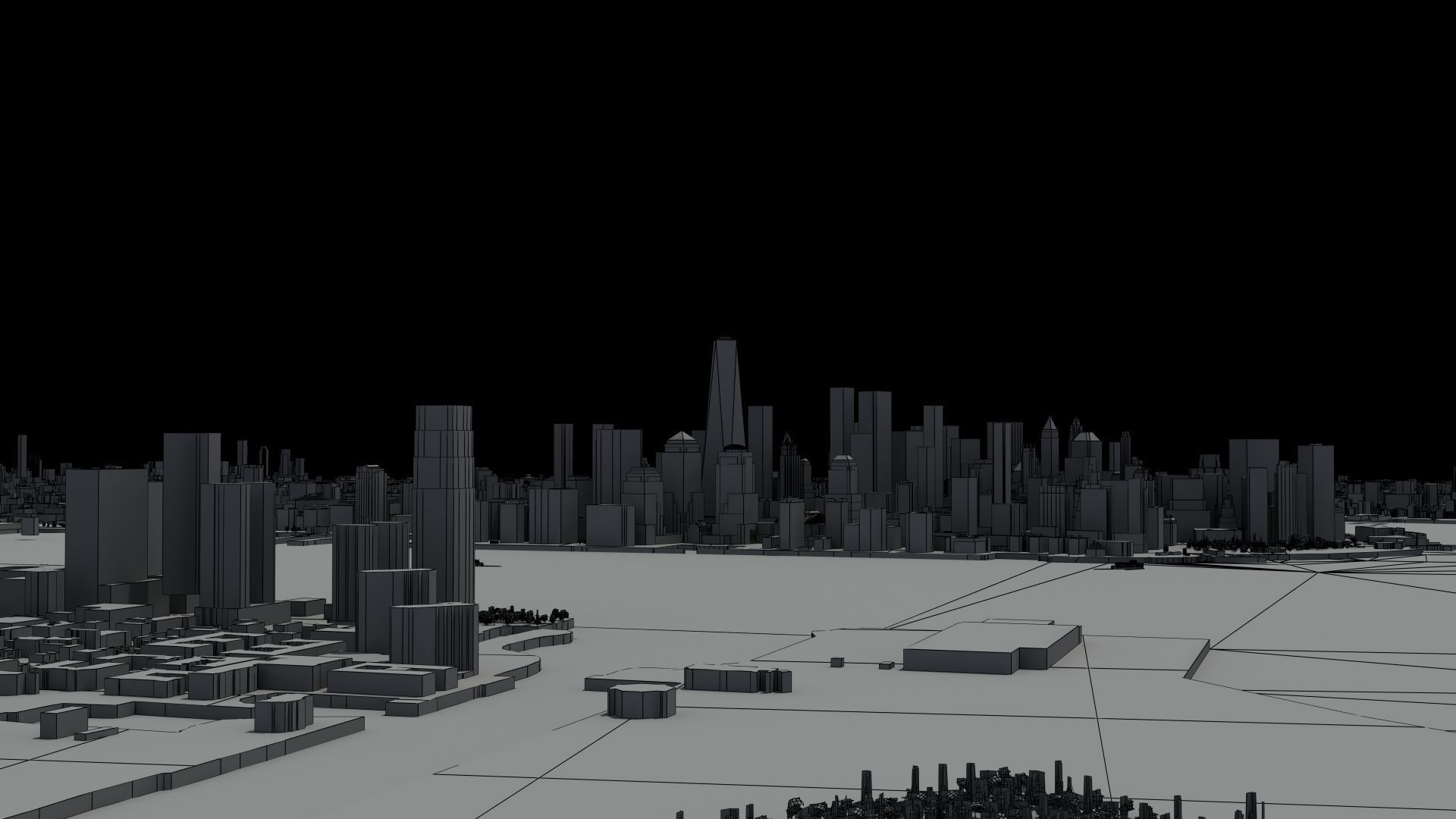 New York City Night 3D model_23