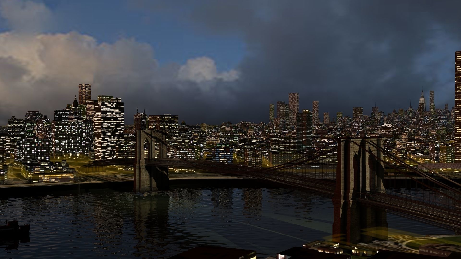 New York City Night 3D model_8