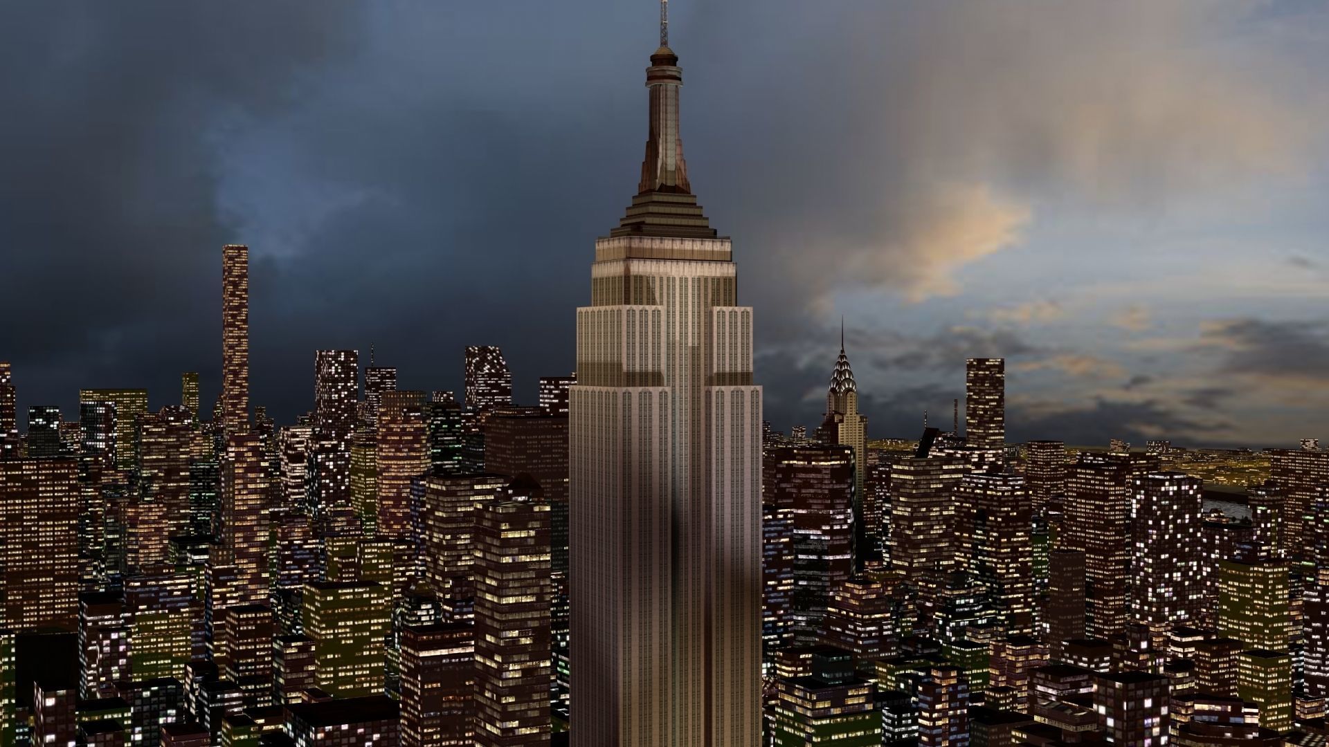 New York City Night 3D model_12