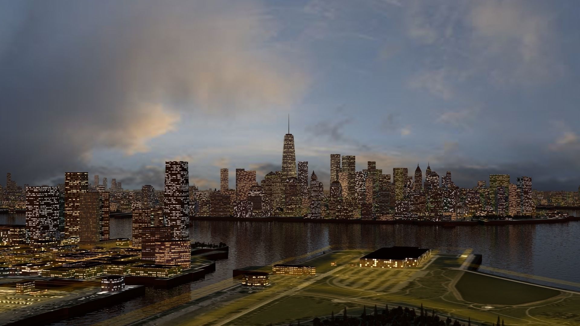 New York City Night 3D model_15