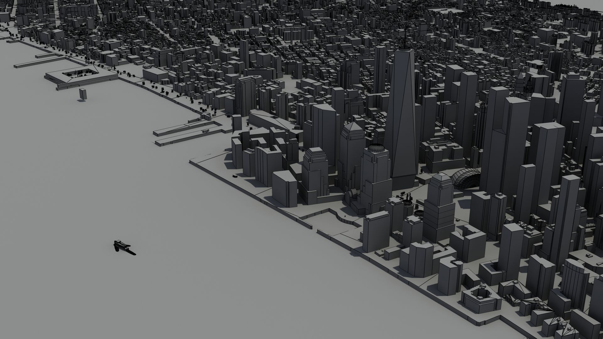 New York City Night 3D model_29