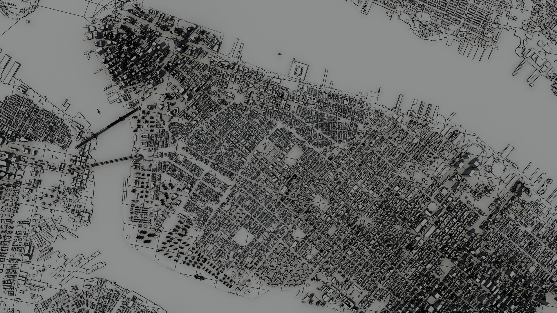 New York City Night 3D model_32