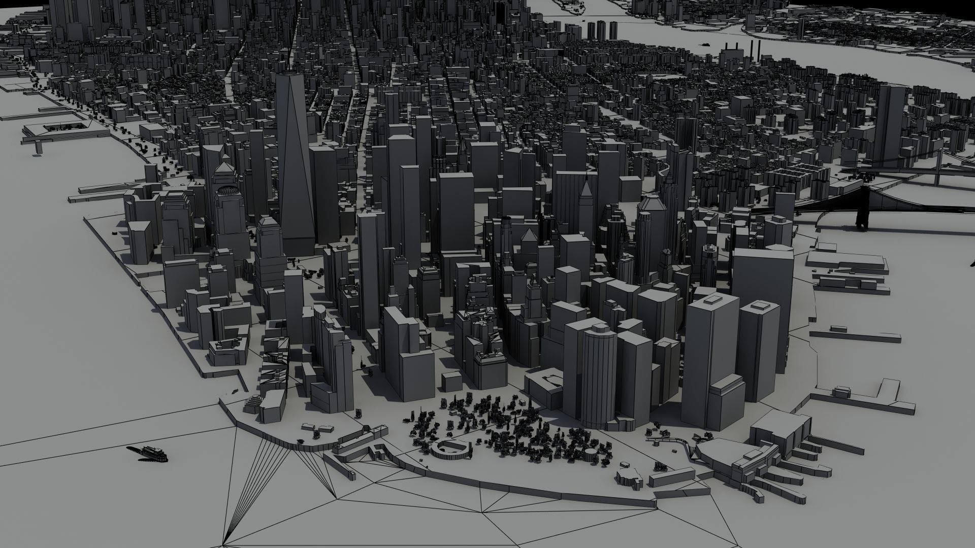 New York City Night 3D model_24