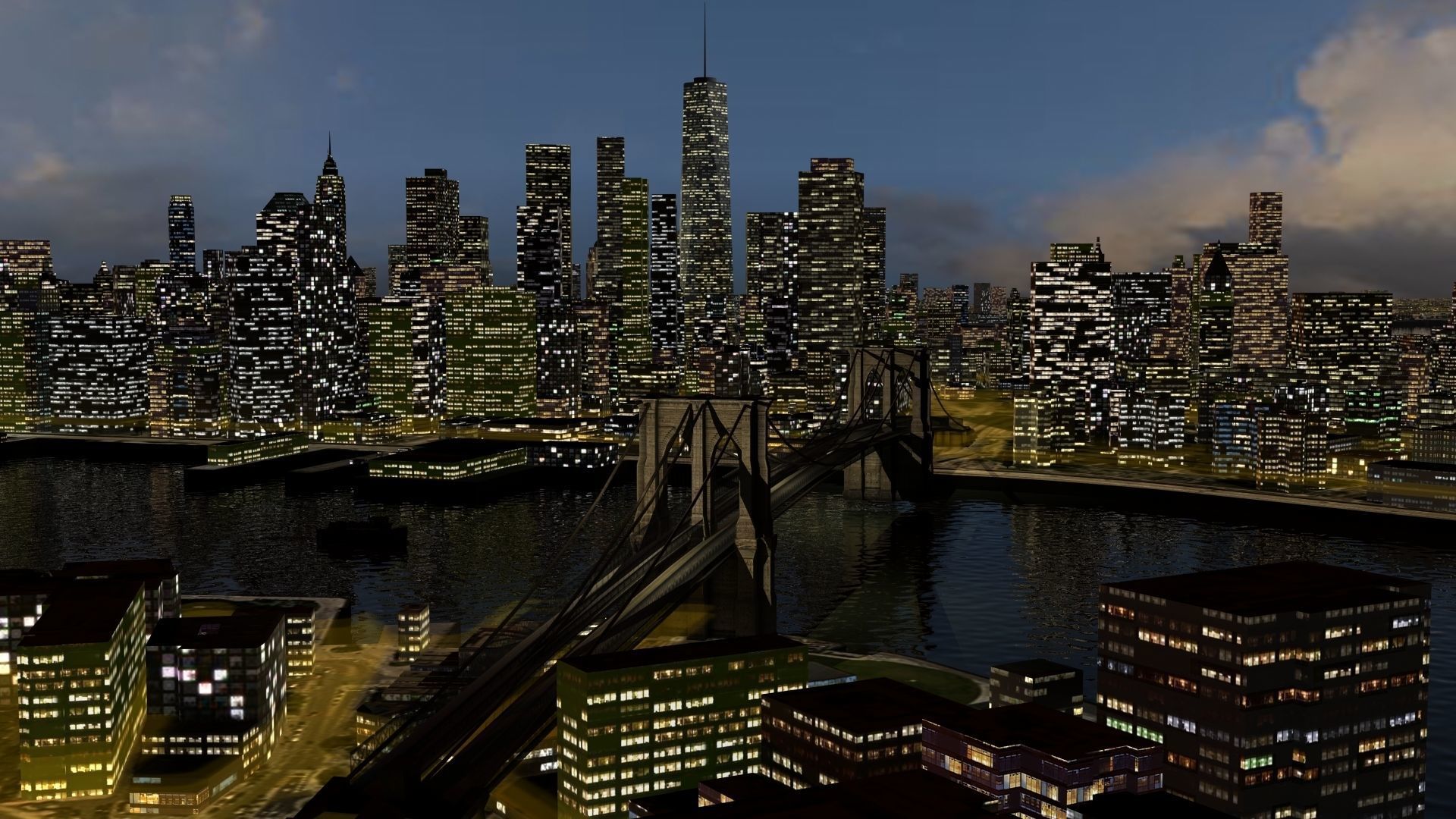 New York City Night 3D model_7