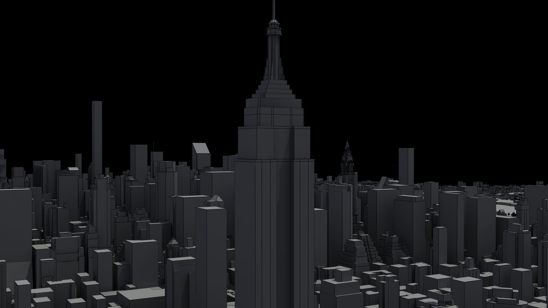 New York City Night 3D model_20
