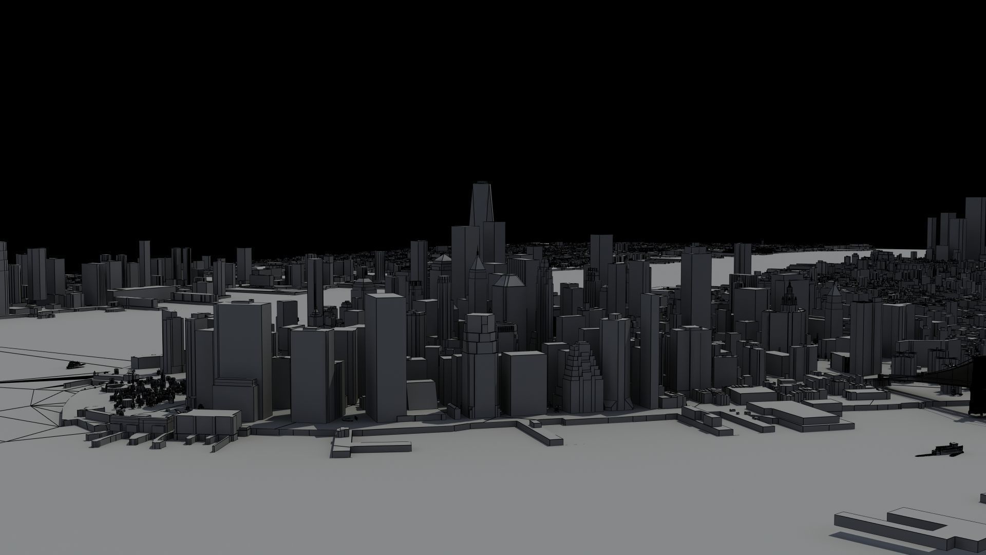 New York City Night 3D model_27
