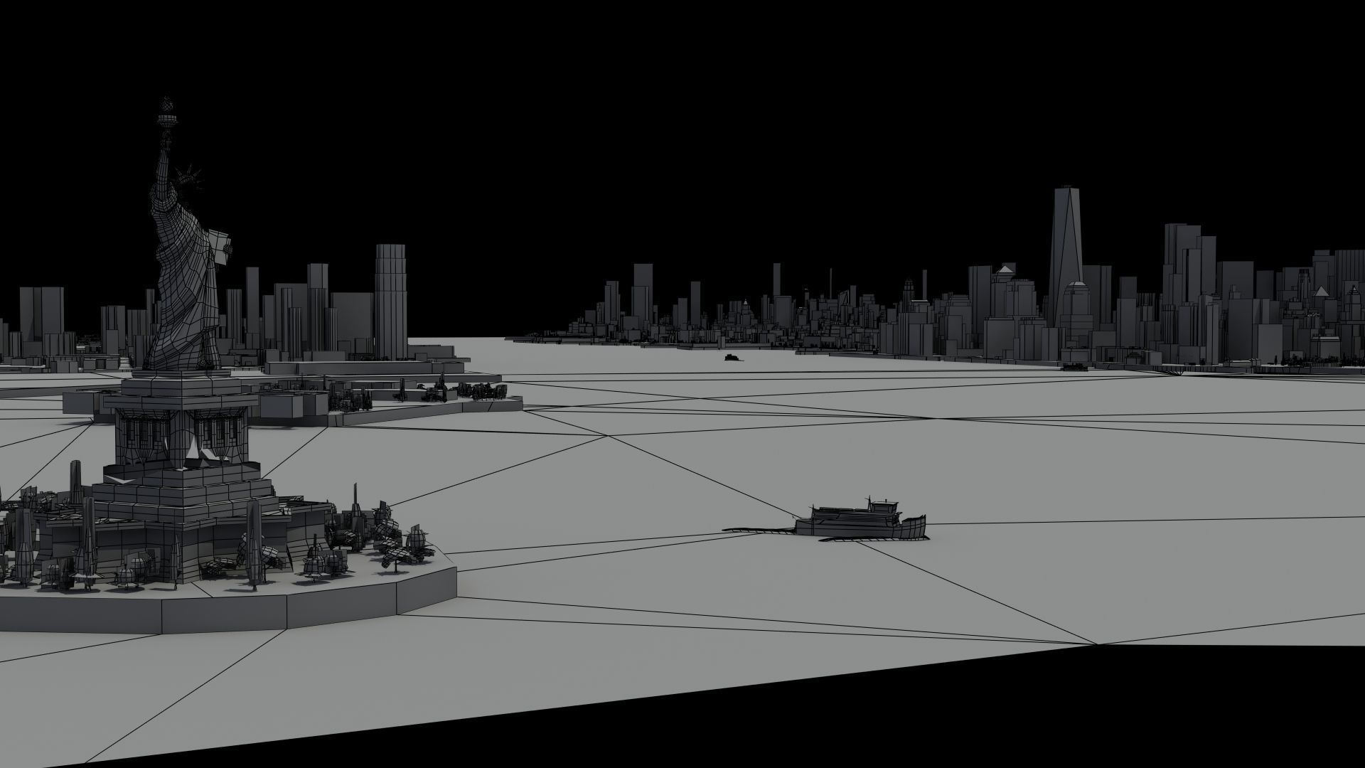 New York City Night 3D model_21