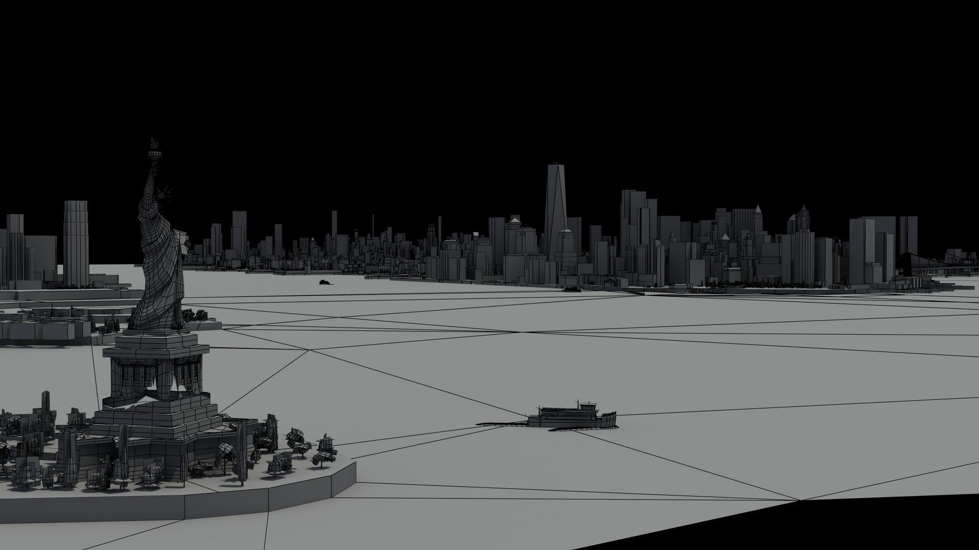 New York City Night 3D model_19