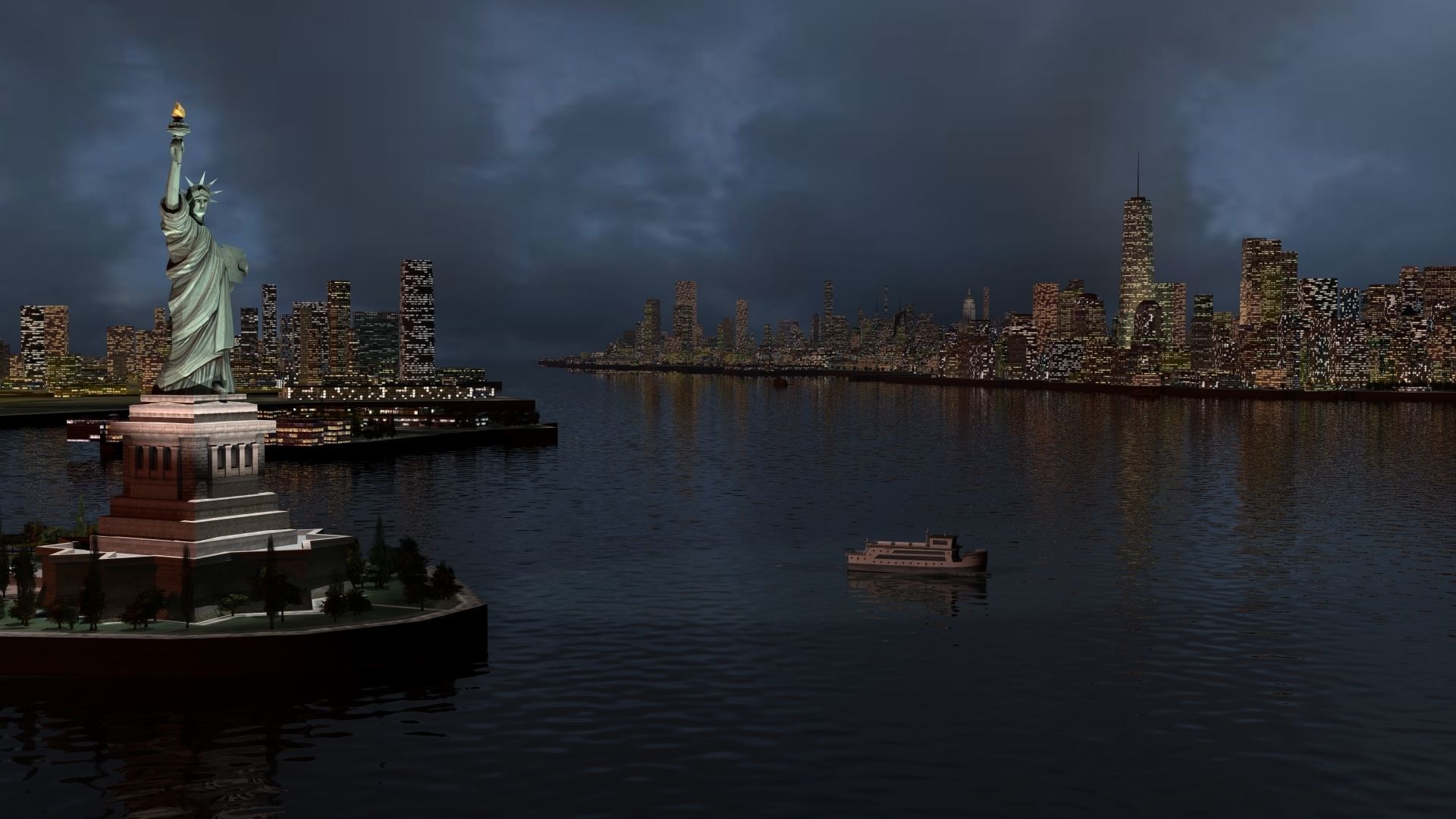 New York City Night 3D model_16