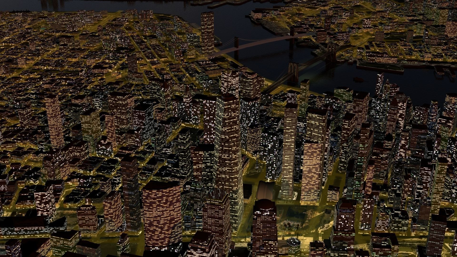 New York City Night 3D model_14