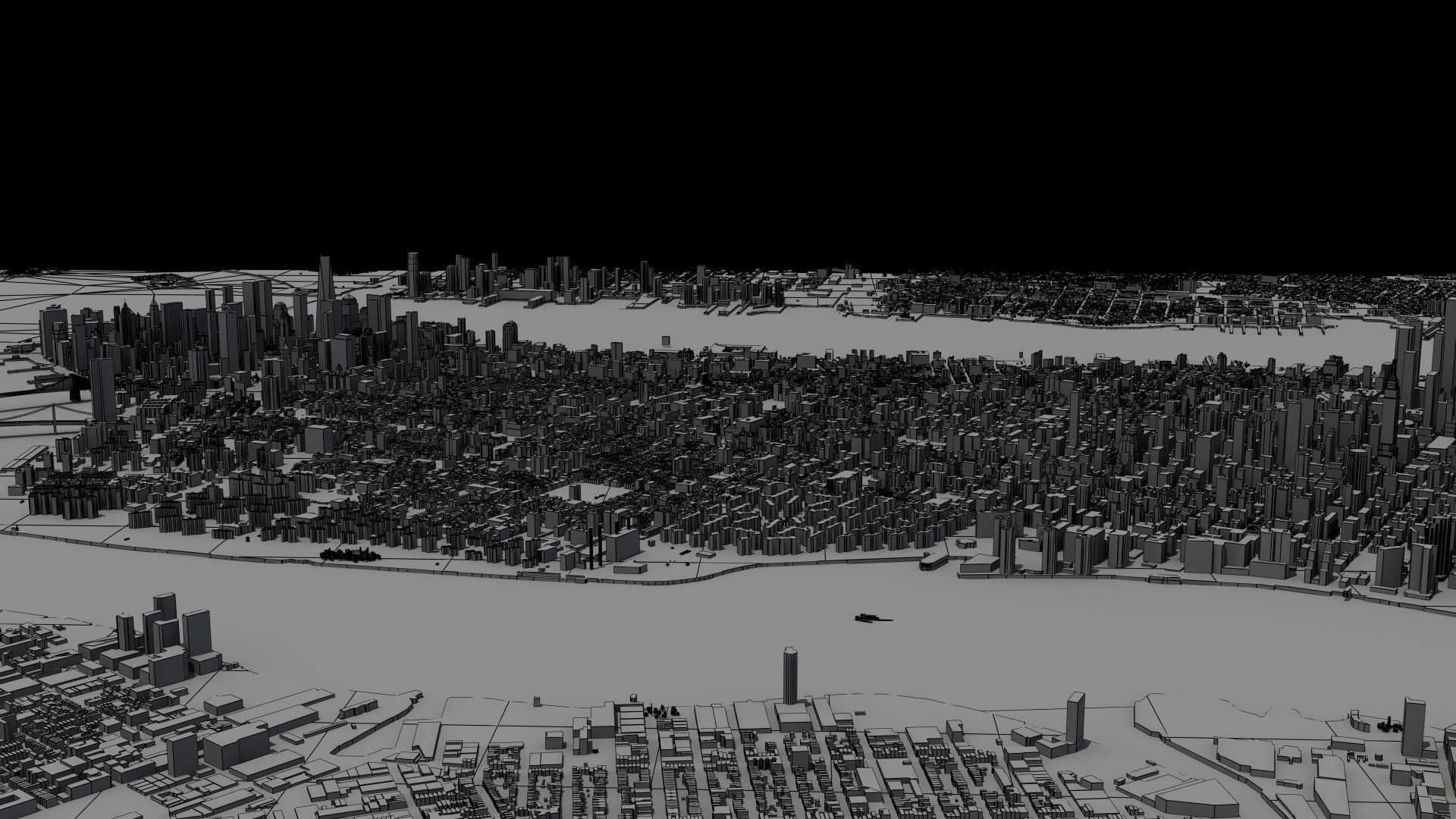 New York City Night 3D model_30