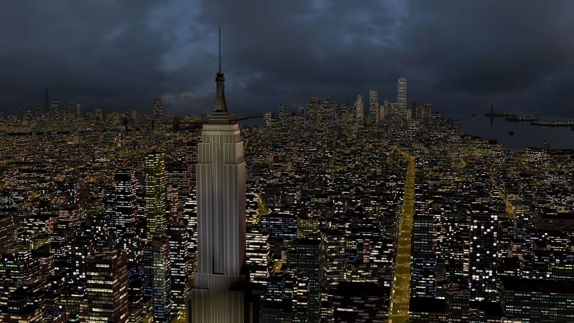 New York City Night 3D model_10