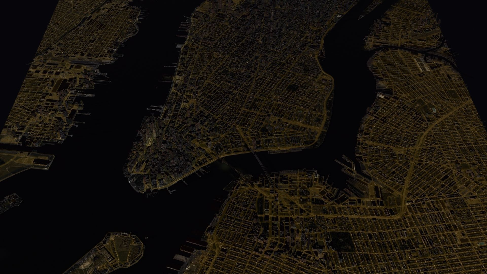 New York City Night 3D model_5