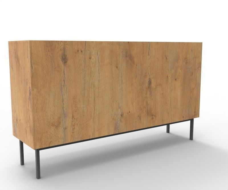 Modern Long Drawer Low-poly 3D model_4