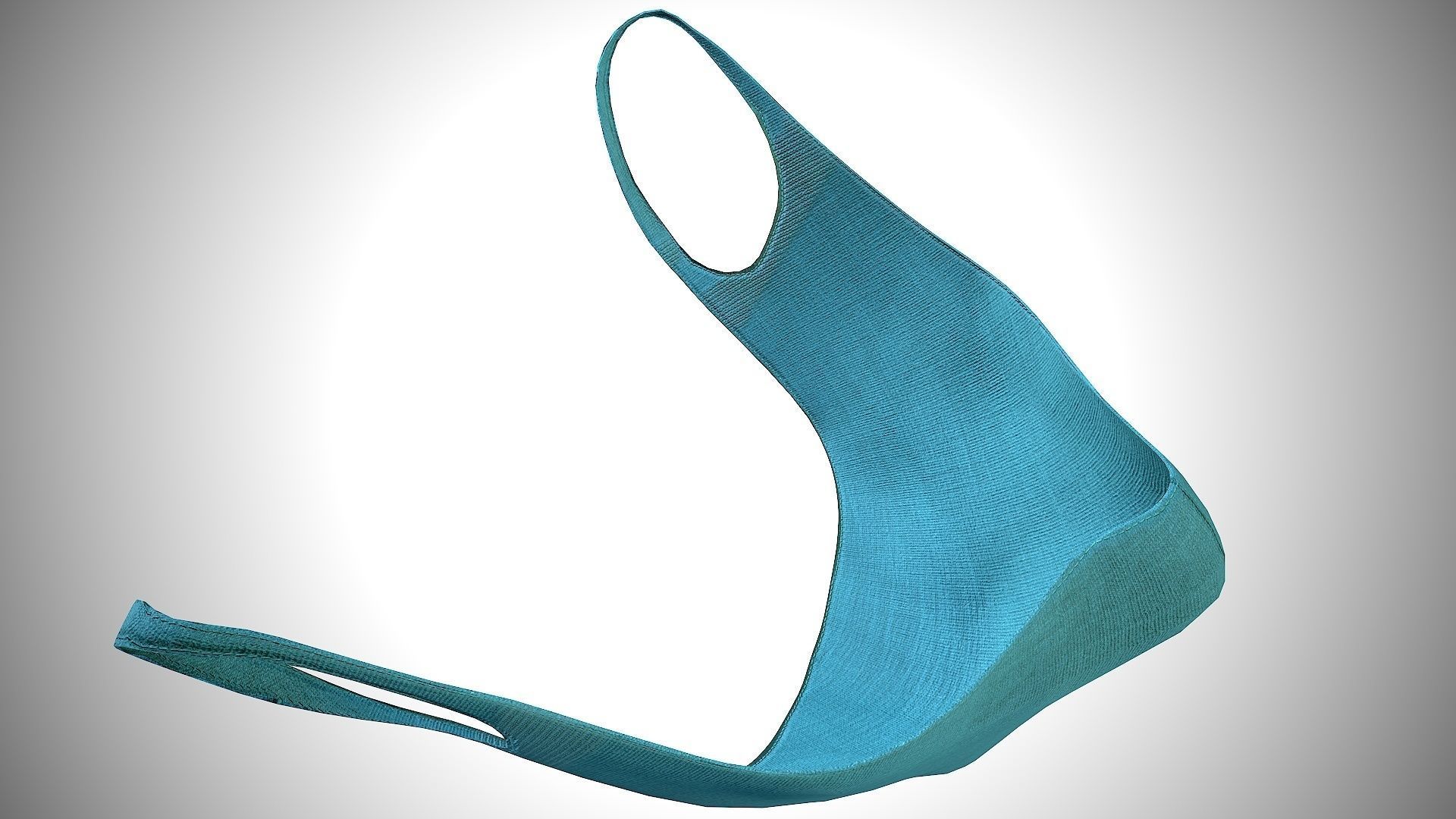 Homemade Face Mask Low-poly 3D model_13