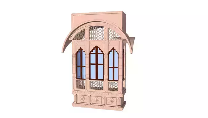 indian jodhpuri stone jharokha