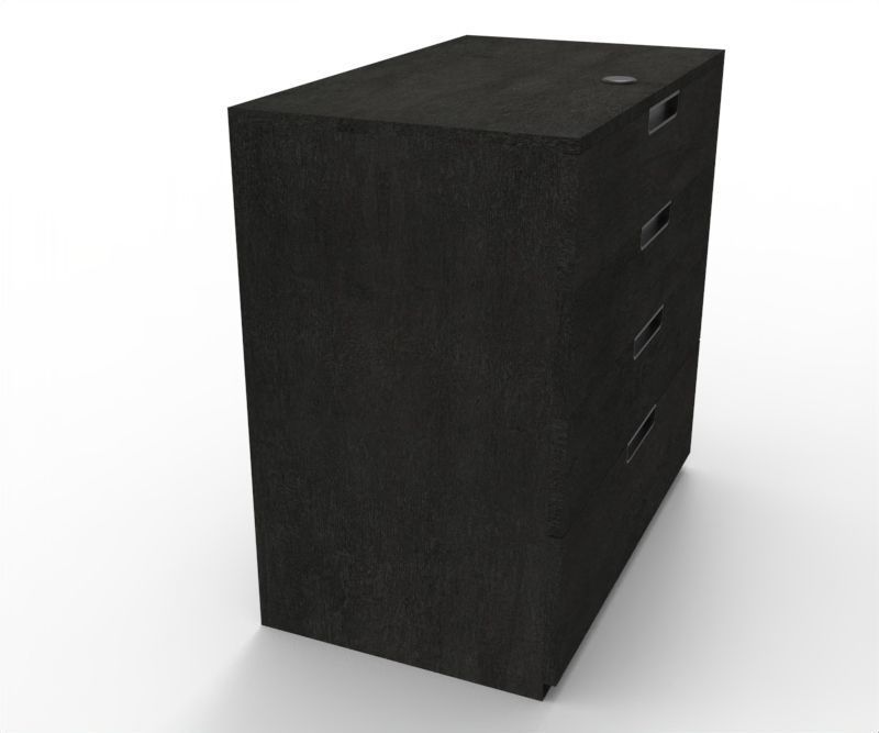 Tall Drawer Low-poly 3D model_3